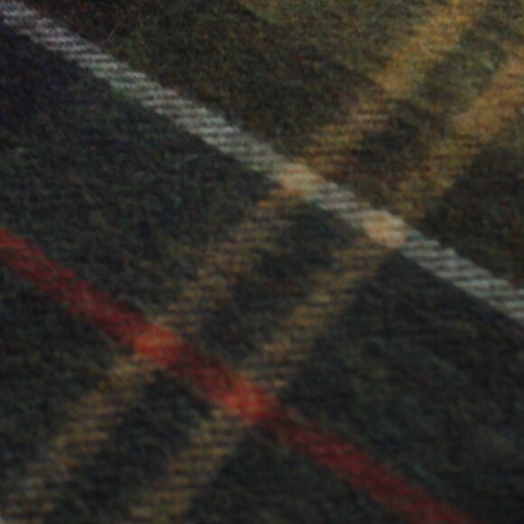 J. Barbour and Sons Made in the UK 100% Wool Men's Neck Scarf Plaid Fringe - Picture 3 of 6
